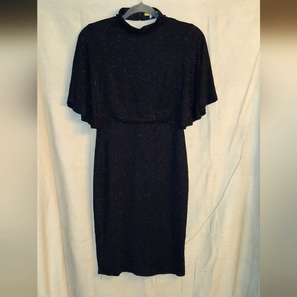 GIANNI BINI Elegant Sparkle Black Dress